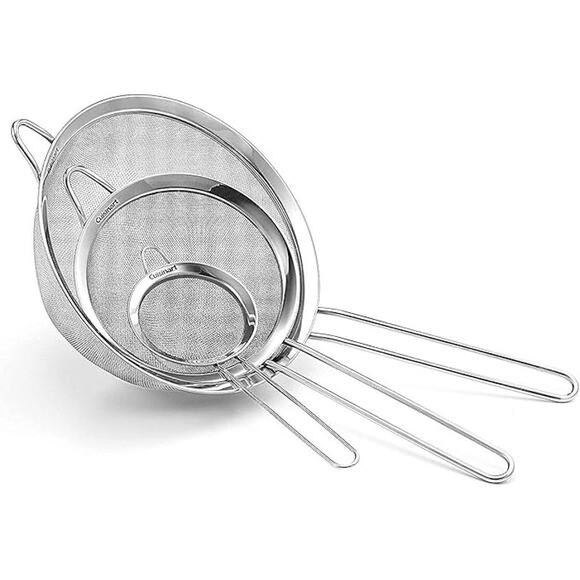 Cuisinart Mesh Strainers, 3 Count (Pack of 1) Set, CTG-00-3MS Silver - Picture 1 of 4